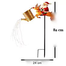 medidas do regador solar papai noel luz branca quente