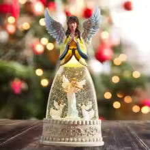 Caixa de Música de Natal Anjo com Luz e Globo de Neve - foto 10
