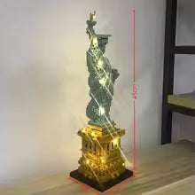 estátua da liberdade de blocos de montar com led