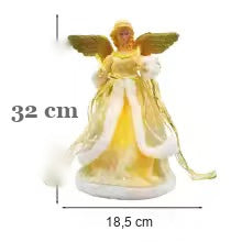 ponteira de anjo modelo dourado