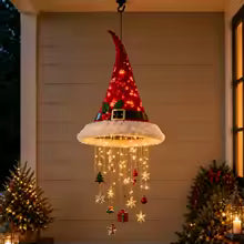Luminária Pendente Gorro de Natal com LED e Pingentes - foto 11