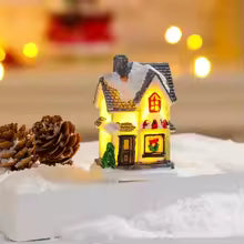 casinha iluminada para vila de natal modelo B