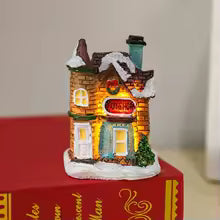 casinha iluminada para vila de natal modelo A