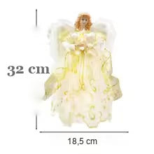 ponteira de anjo modelo renda marfim