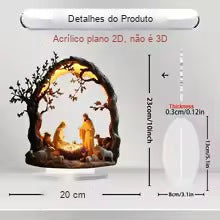 presépio de acrílico arco de árvore escura
