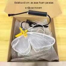 borboleta de led modelo estático na embalagem