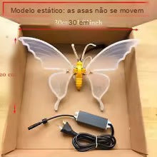 medidas da borboleta de led 30 cm com fonte