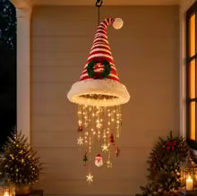 Luminária Pendente Gorro de Natal com LED e Pingentes - foto 10