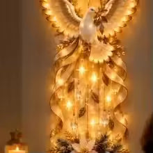 luz de parede de natal modelo pomba iluminada