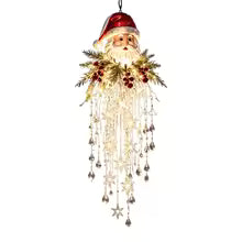 cascata de luz de natal modelo papai noel