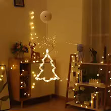 enfeite de janela led árvore de natal