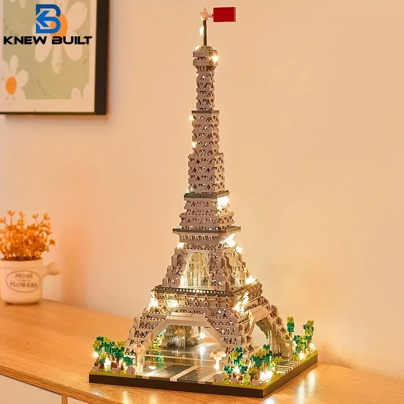 Blocos de Montar Micro com LED Monumentos do Mundo
