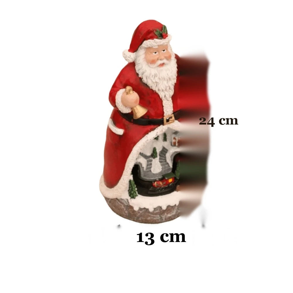 medidas da caixa de música de natal 24 cm de altura e 13 cm de largura