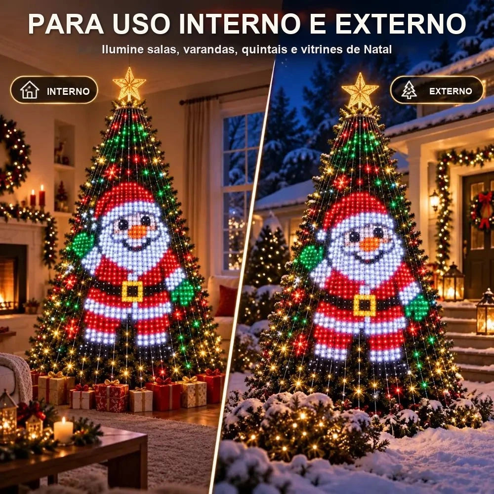luz de árvore de natal rgb para uso interno e externo